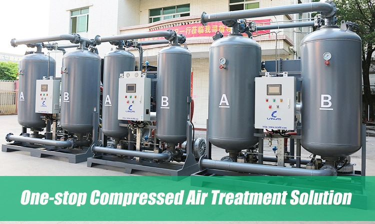 Lingyu Brand -20c -40c Dew Point Desiccant Air Dryer for Air Compressor Low Pressure Heatless Adsorption Air Dryer