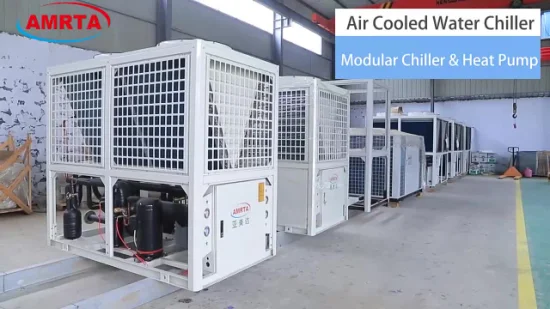 Scroll Modular / Glicol / Leche / Cervecería / Comercial / Biogás Enfriador de agua industrial refrigerado por aire con inversor de CC sin refrigeración con certificado CE